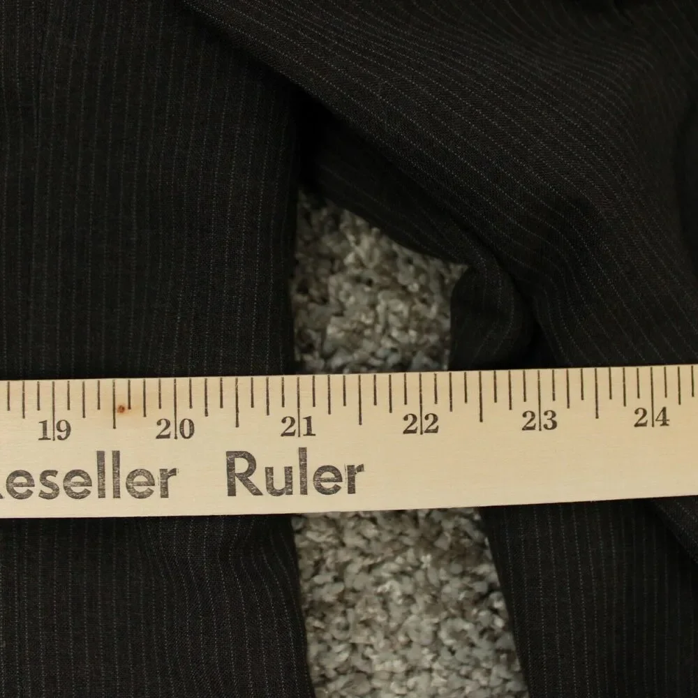 Brooks Brothers Wool Pinstripe Blazer Mens 40R Gray